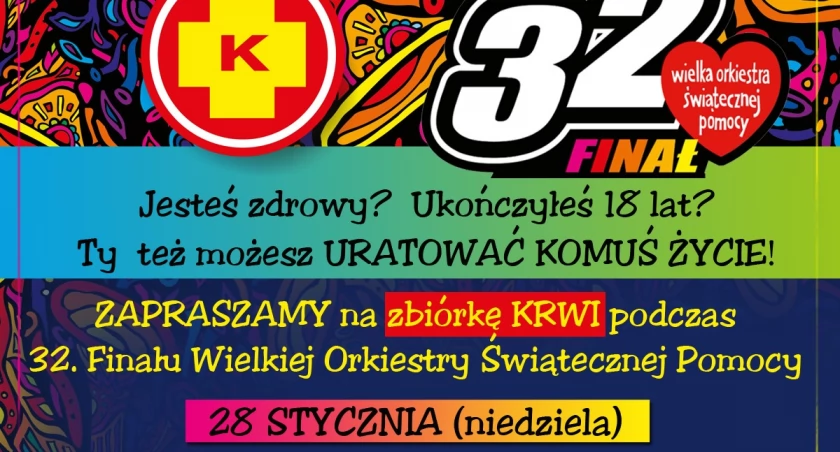 Oddaj krew podczas Wielkiej Orkiestry Świątecznej Pomocy!