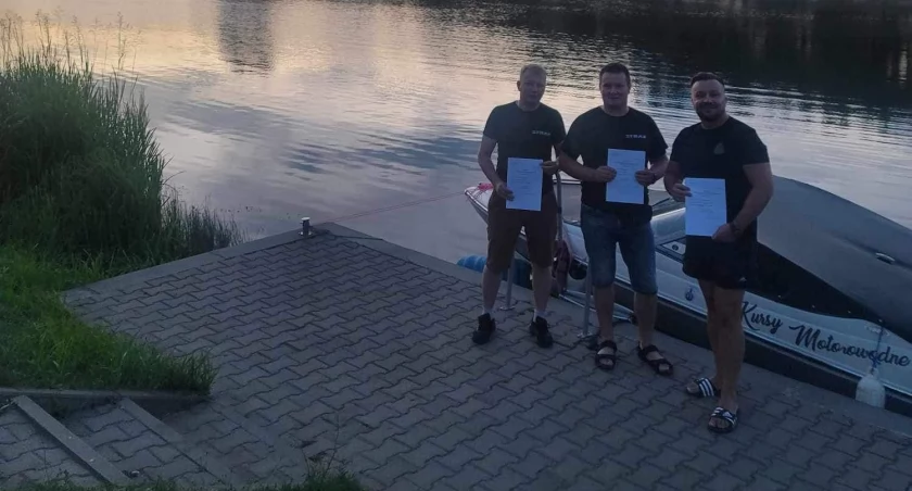 Kurs sternika dla strażaków nad Zalewem w Jastrzębiu