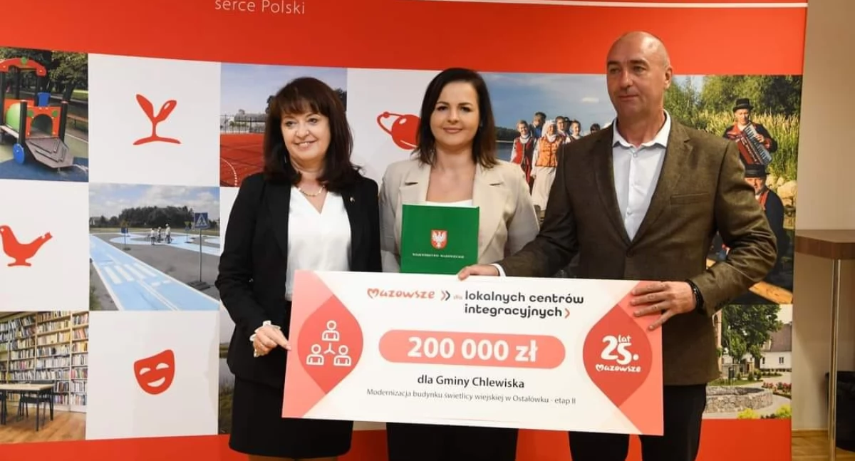 Modernizacja świetlicy wiejskiej w Ostałówku. Gmina Chlewiska oitrzymała 200.000 zł wsparcia
