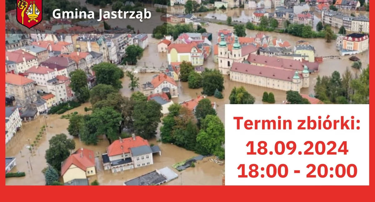 Zbiórka darów dla poszkodowanych przez powódź – Gmina Jastrząb