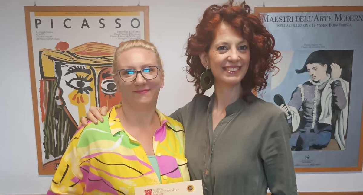 Ewelina Barszcz z PSP nr 1 w Szydłowcu na włoskim szkoleniu