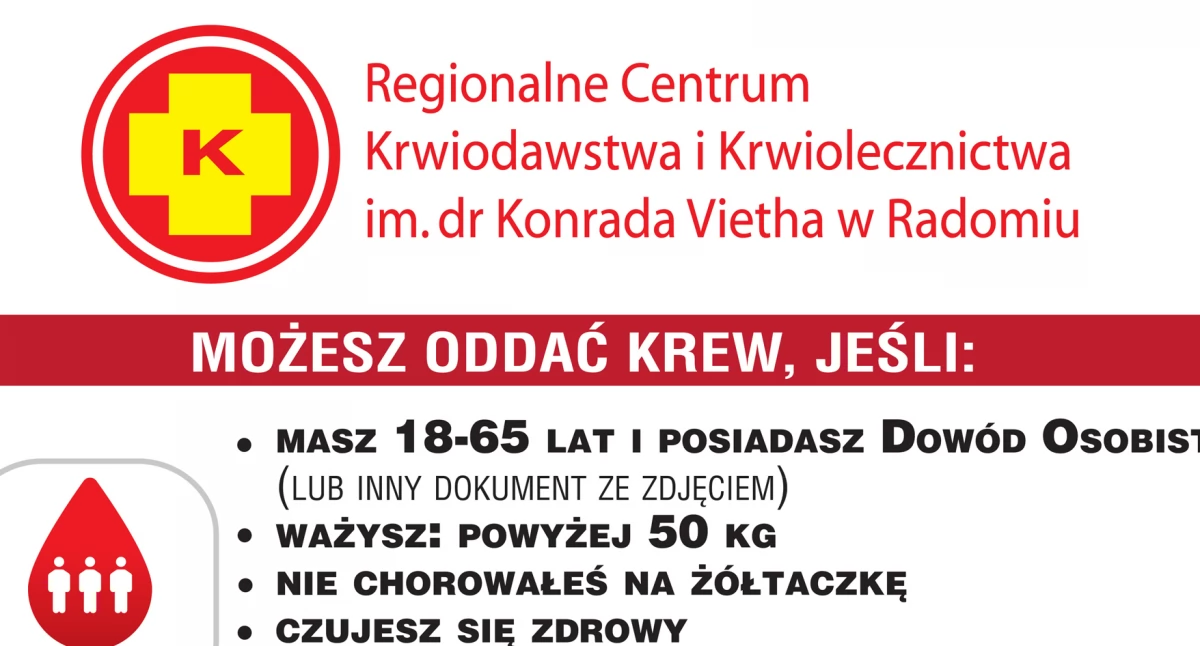 Apel Regionalnego Centrum Krwiodawstwa i Krwiolecznictwa w Radomiu