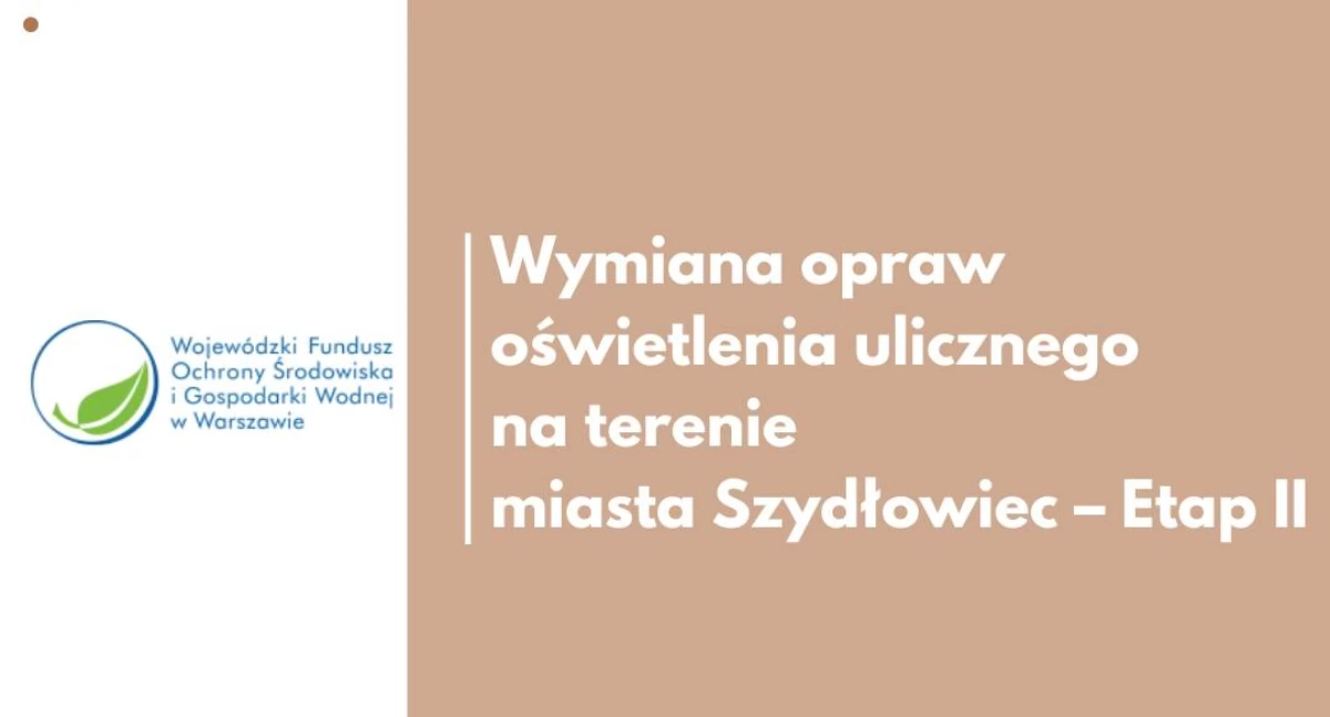 Gmina Szydłowiec modernizuje oświetlenie uliczne – Etap II projektu