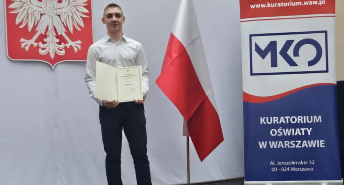 Łukasz Zgoda z szydłowieckiego Liceum Ogólnokształcącego stypendystą premiera|!
