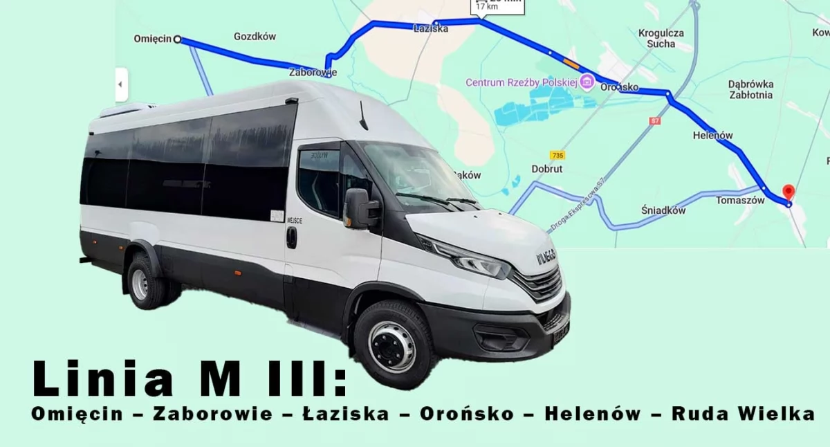 Pilotażowy program przewozów pasażerskich na trasie przez Orońsko