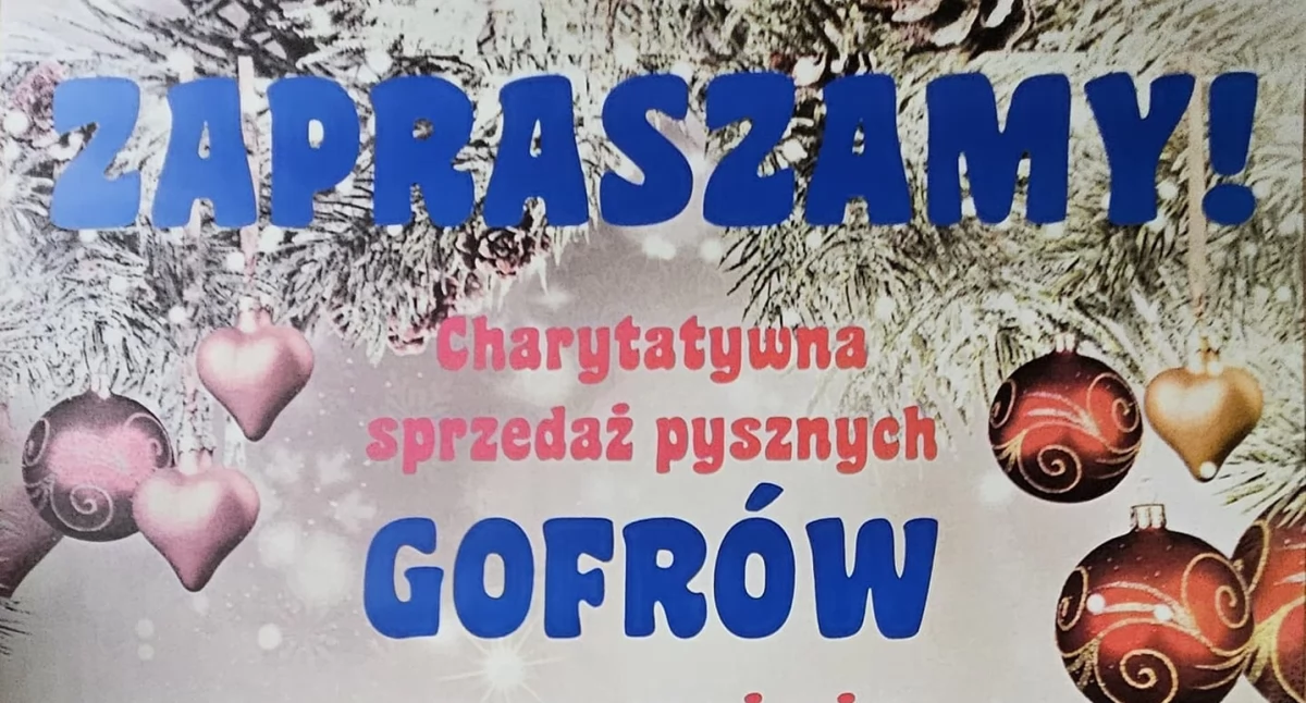 Charytatywne gofry na Jarmarku Bożonarodzeniowym