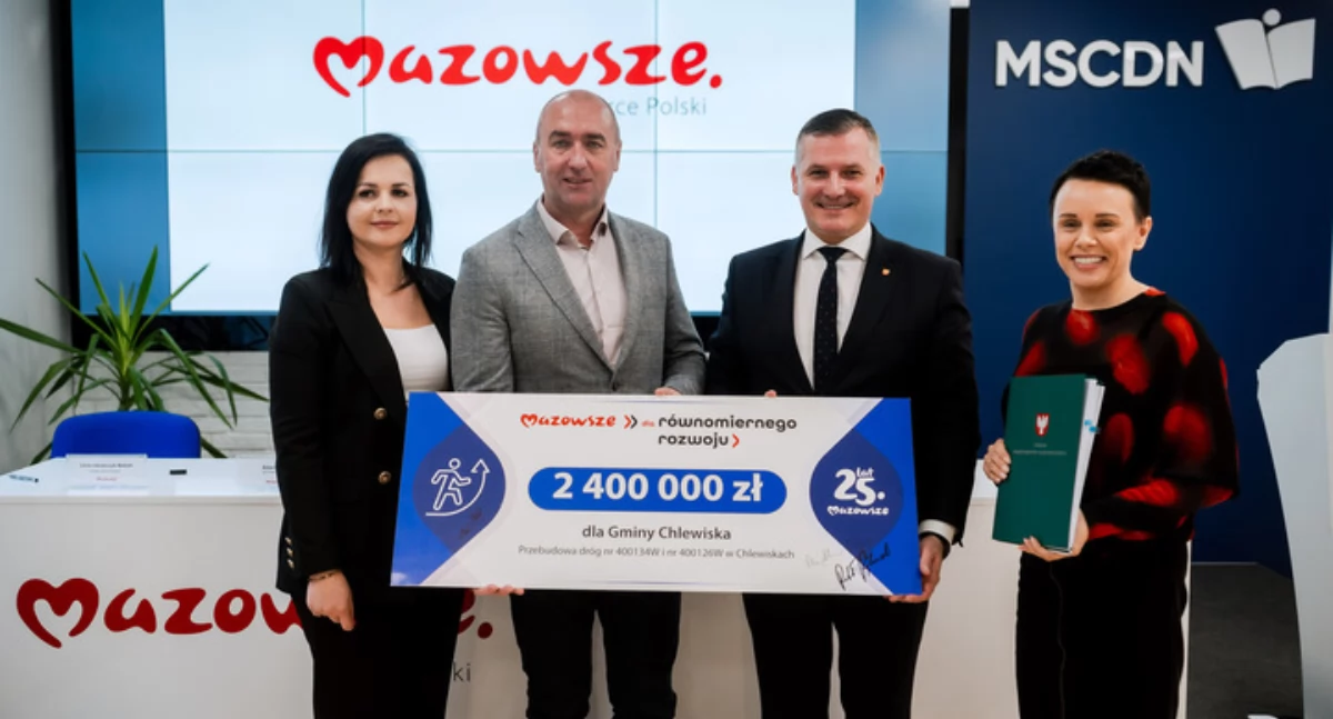 Przebudowa ulic Kościelnej i Fabrycznej w Chlewiskach dzięki wsparciu Samorządu Województwa