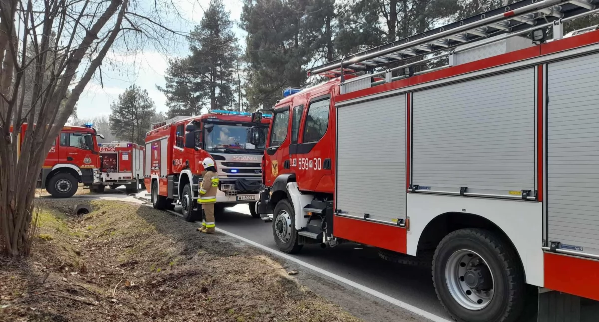 Pożar w Gąsawach Rządowych! Płomienie zagroziły zakładowi produkcyjnemu