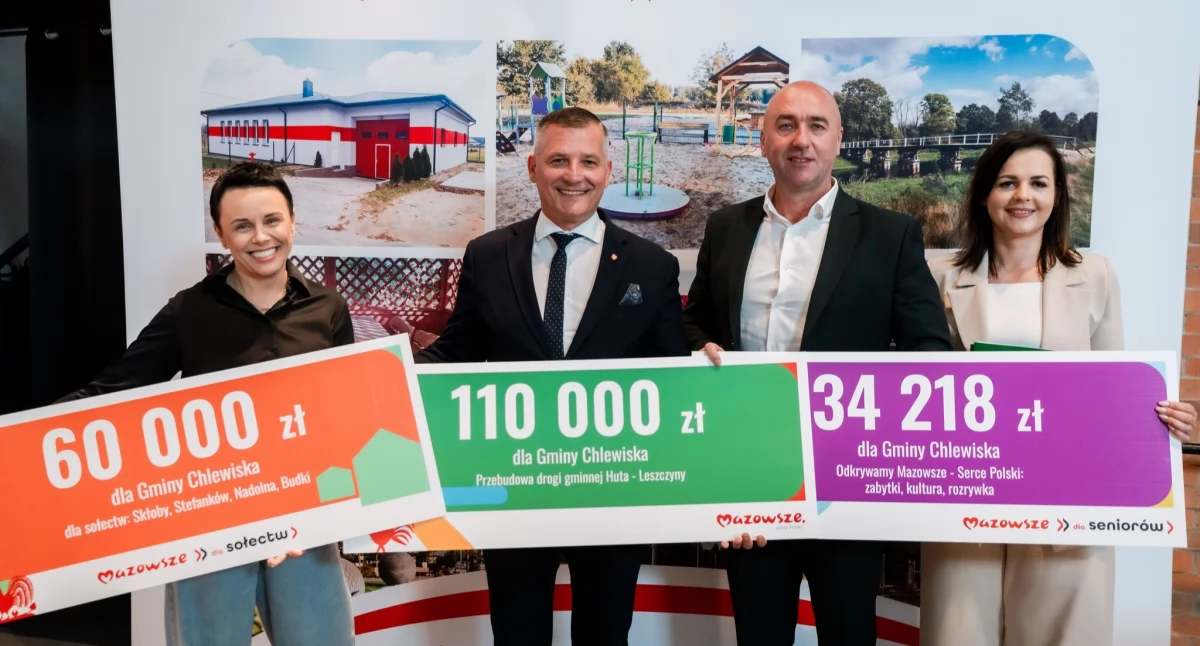 Nowe drogi, oświetlenie i projekty dla seniorów w Gminie Chlewiska 