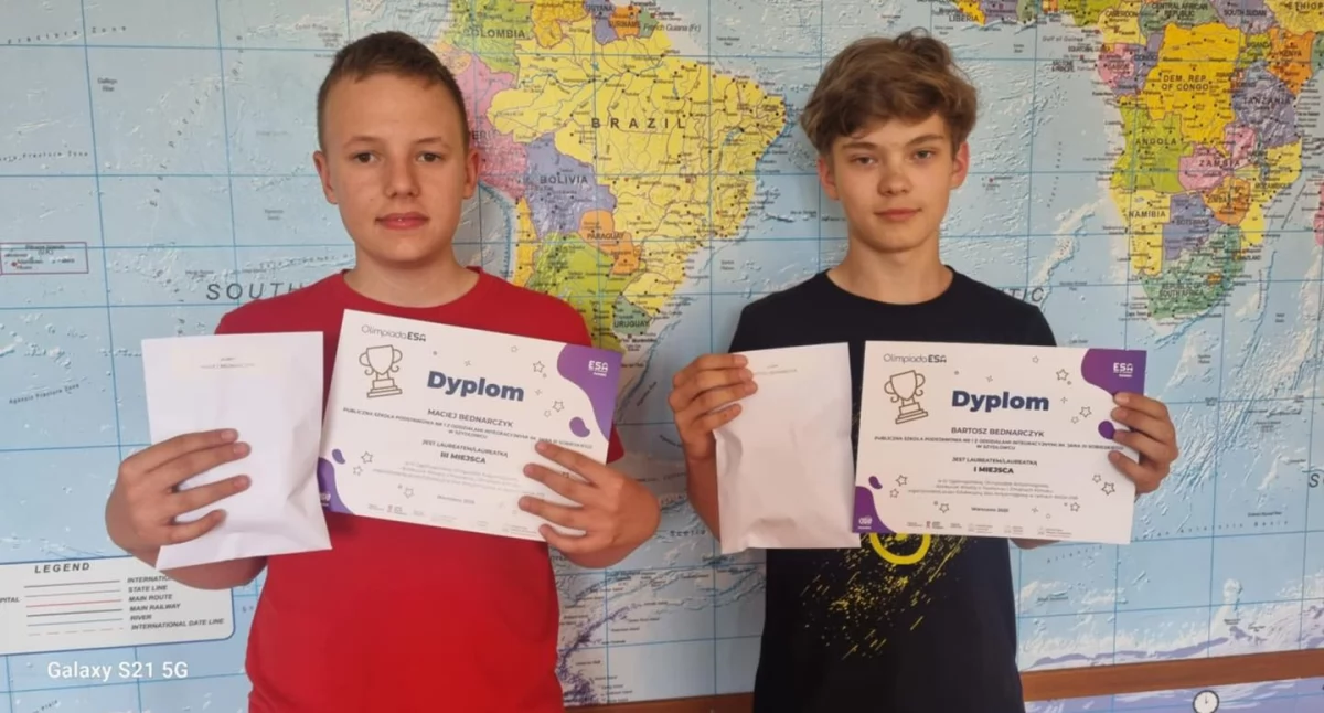 Bartosz i Maciej Bednarczyk na podium ogólnopolskiej olimpiady!