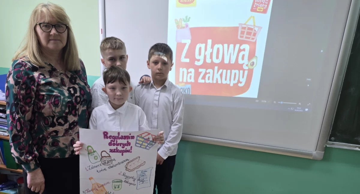 Dzieci z klasy III PSP Ciepła mistrzami zdrowych zakupów! Sukces w programie „Gotuj się na zmiany”