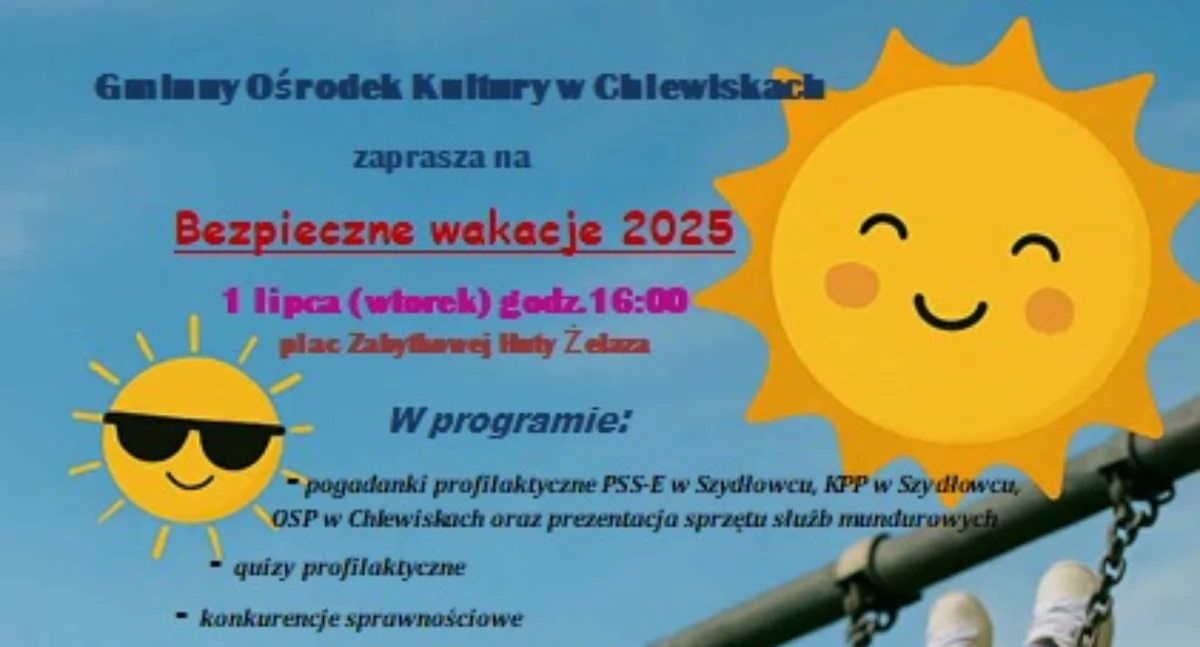 Start wakacji z uśmiechem i bezpieczeństwem — już 1 lipca w Chlewiskach