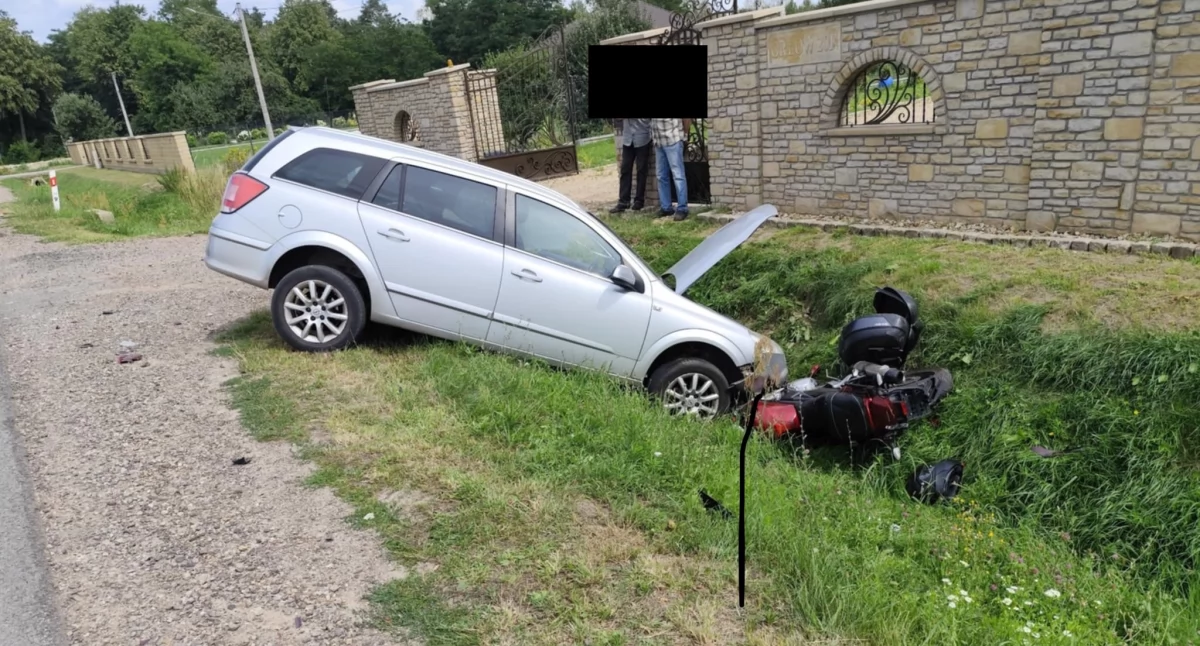 Kolizja motocykla i samochodu w Orłowie – szybka reakcja służb