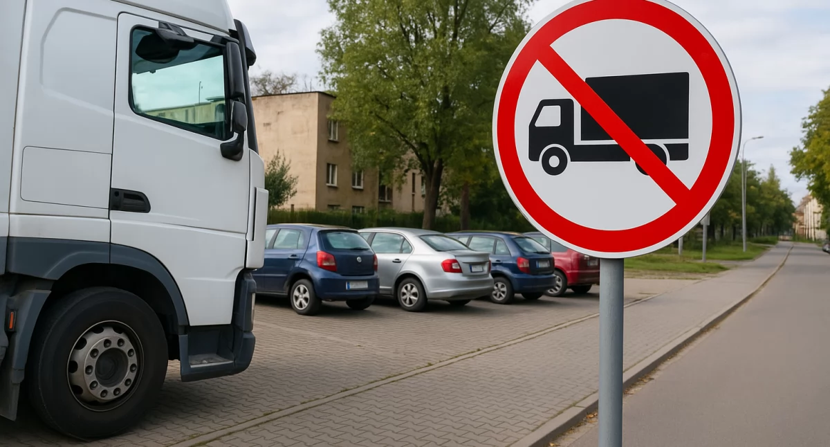 Szydłowiec walczy z niszczeniem parkingów przez pojazdy ciężarowe
