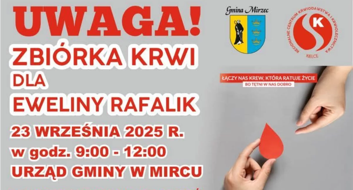 Krew dla Eweliny – akcja krwiodawstwa już 23 września
