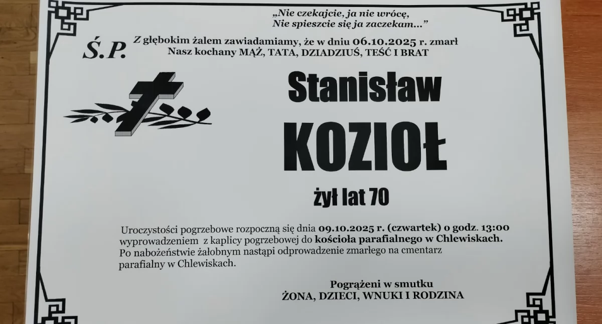 Nie żyje Stanisław Kozioł, ceniony nauczyciel