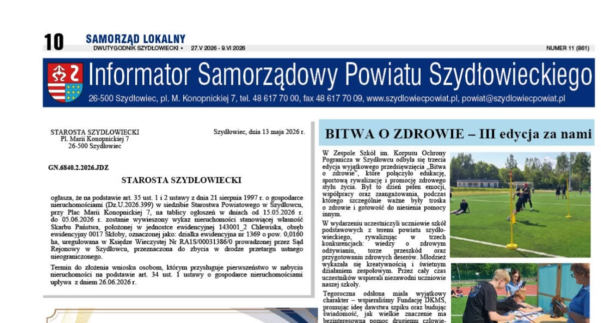 Informator Samorządoy Powiatu Szydłowieckiego nr 11