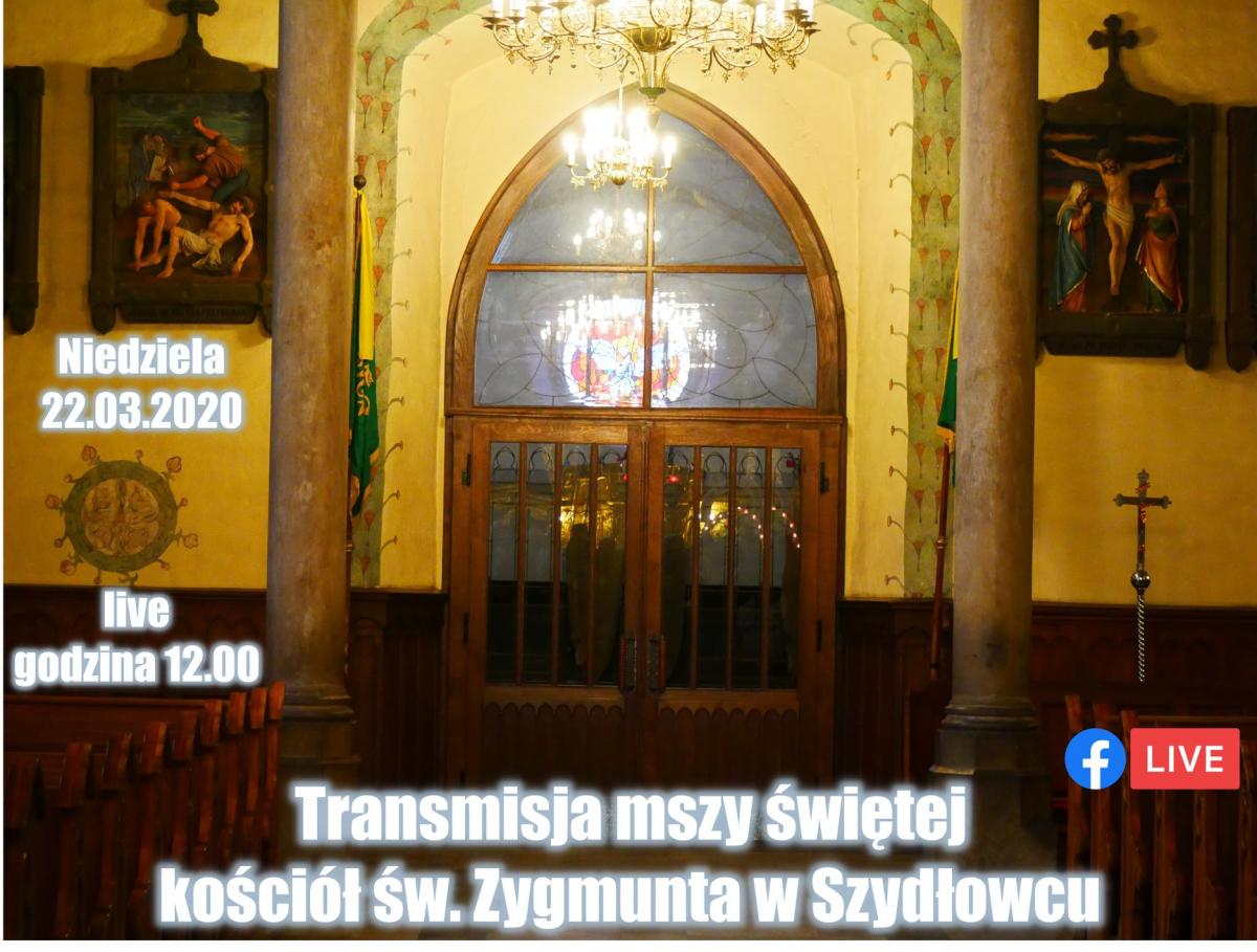 Transmisja Mszy św. z kościoła Św. Zygmunta!