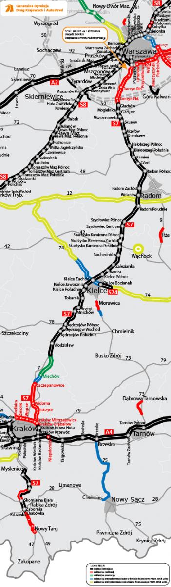 Wyjazd z Warszawy na południe drogą S7 ma nowego wykonawcę
