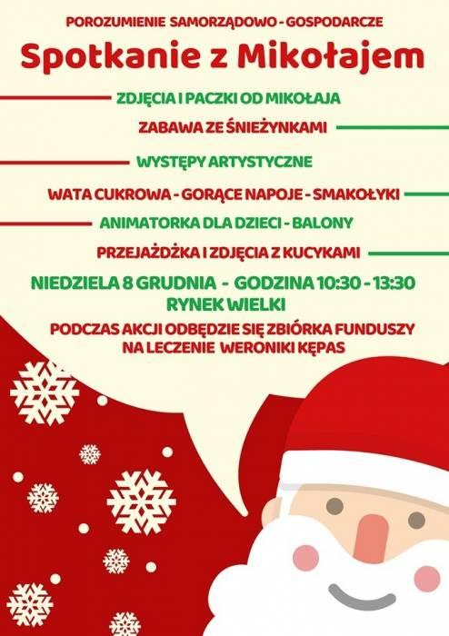 Mikołaj na rynku w Szydłowcu