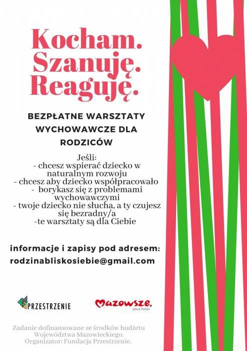 Bezpłatne warsztaty wychowawcze dla rodziców
