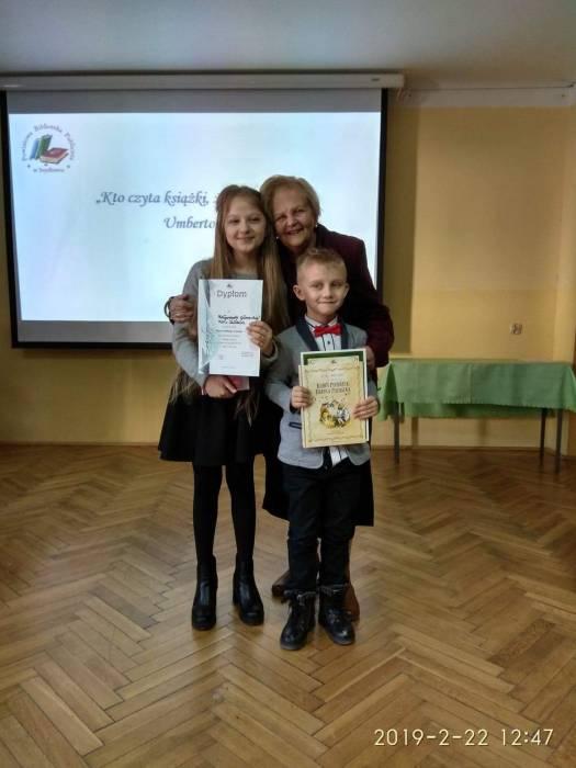 Piotr i Małgorzata - Mistrzowie Pięknego Czytania z podstawówki w Skłobach