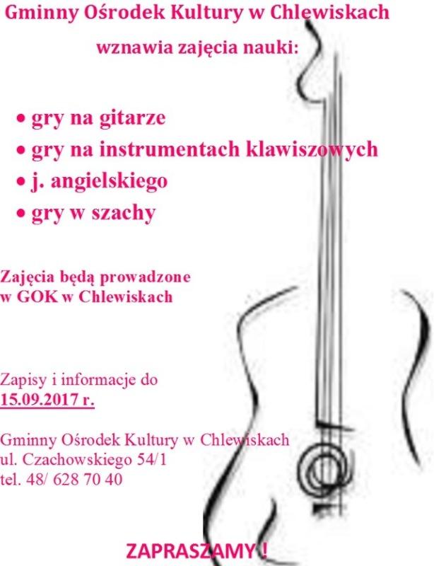 Gitara, angielski i szachy