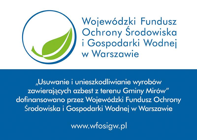 Odbiór azbestu od mieszkańców gminy Mirów