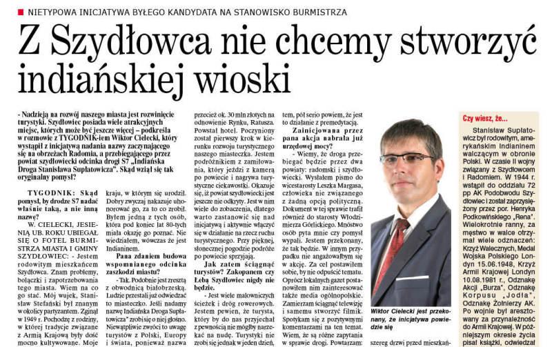 Jak indiański żołnierz podzielił szydłowieckich radnych