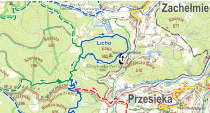 Pasmo rowerowe Olbrzymy - trasa Licho (film)
