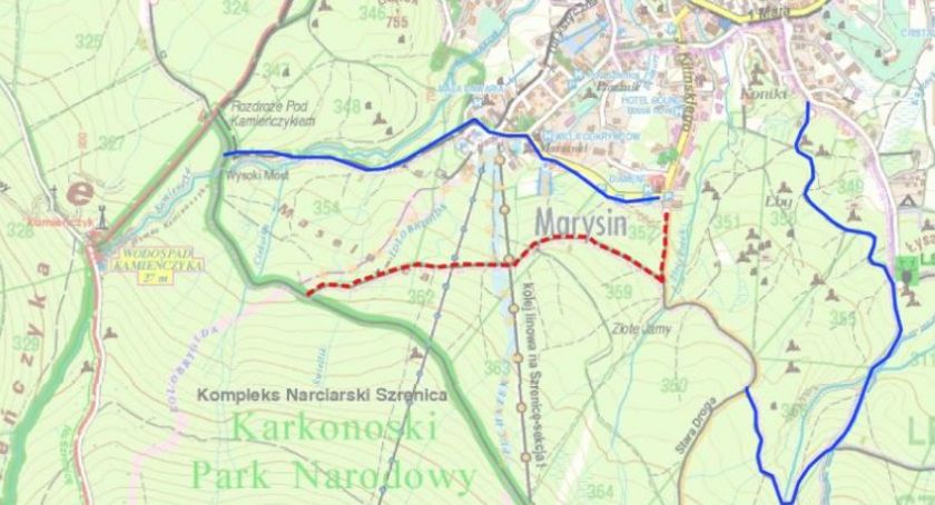 Informacja o zamkniętych odcinkach szlaków