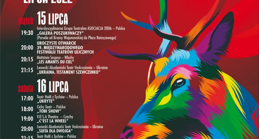 39. Międzynarodowy Festiwal Teatrów Ulicznych już 15 - 17 lipca 2022