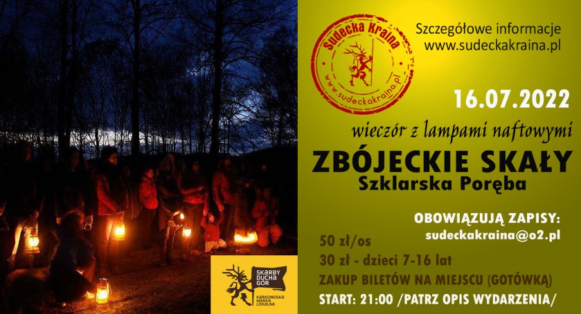 Spacer z lampami i zbójnikami