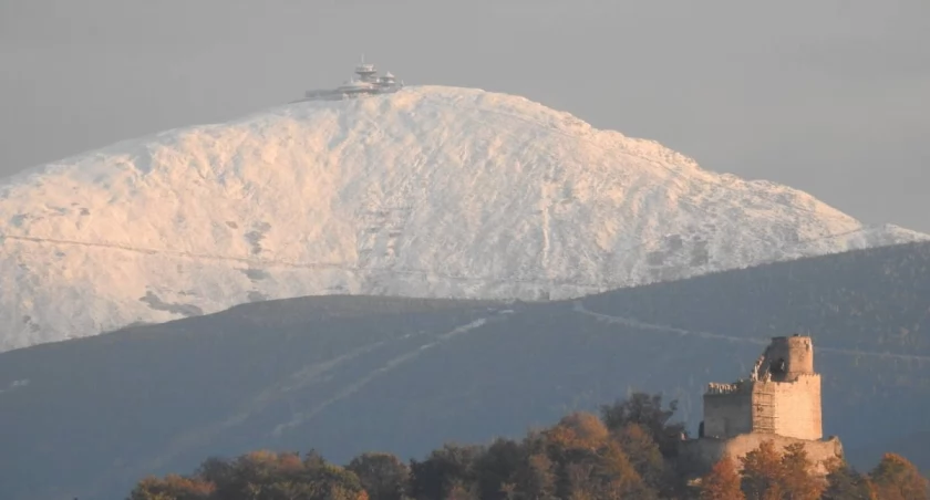 Chociaż wszędzie jest odwilż to na Śnieżce leży ponad metr śniegu
