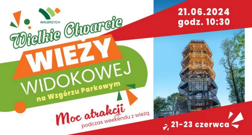 Wielkie otwarcie wieży widokowej w Wałbrzychu