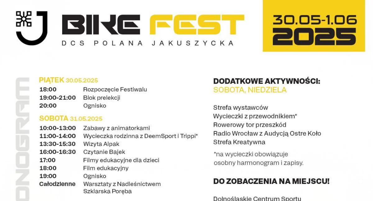 BikeFest 2025 nadjeżdża! Trzy dni rowerowej przygody i rodzinnej zabawy w Jakuszycach!