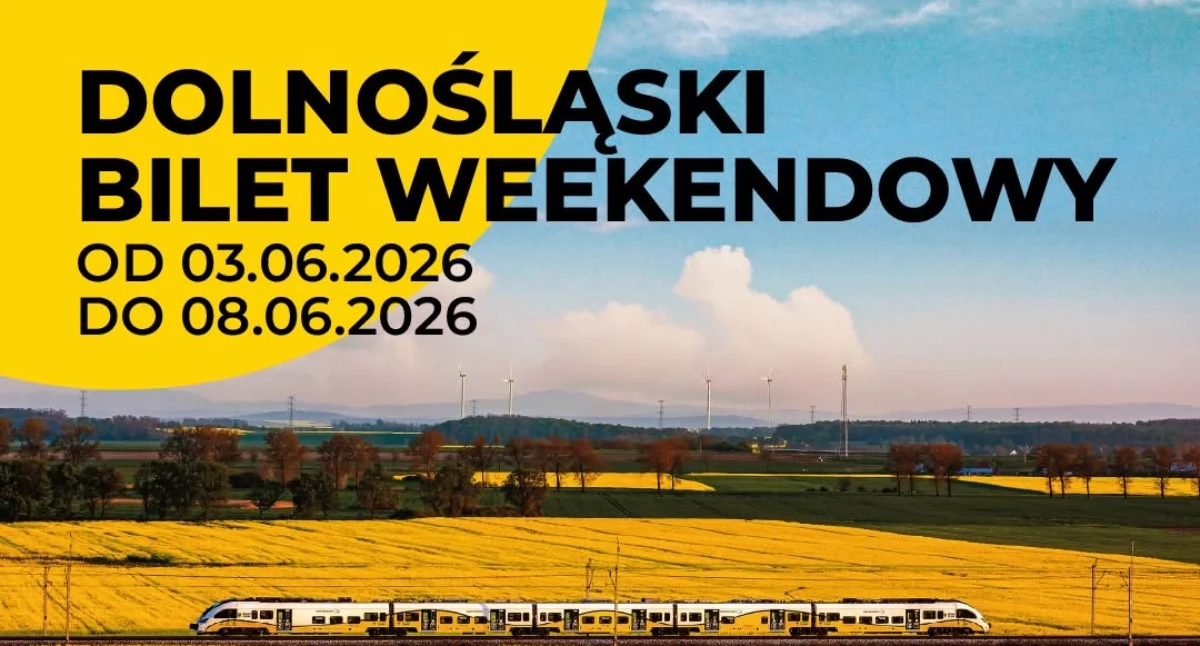 Pięć dni podróżowania bez limitu za 59 zł.  Dolnośląski Bilet Weekendowy