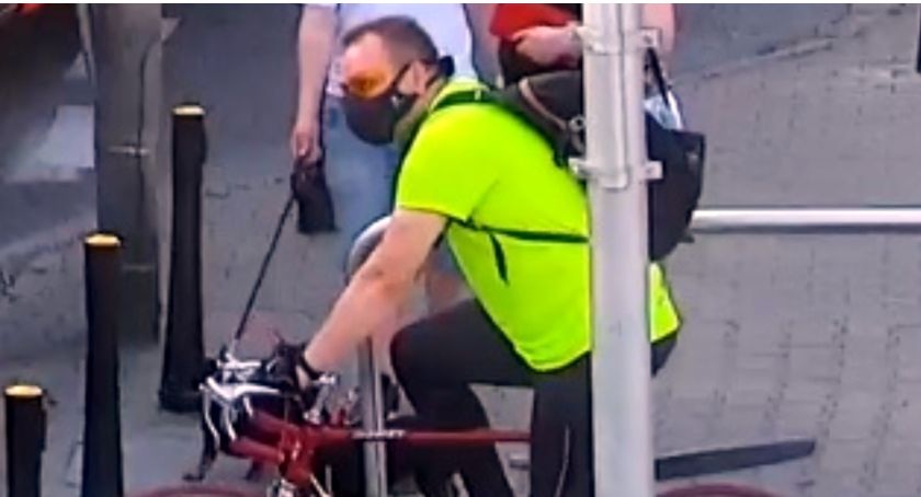 Poszukiwany rowerzysta rozbójnik