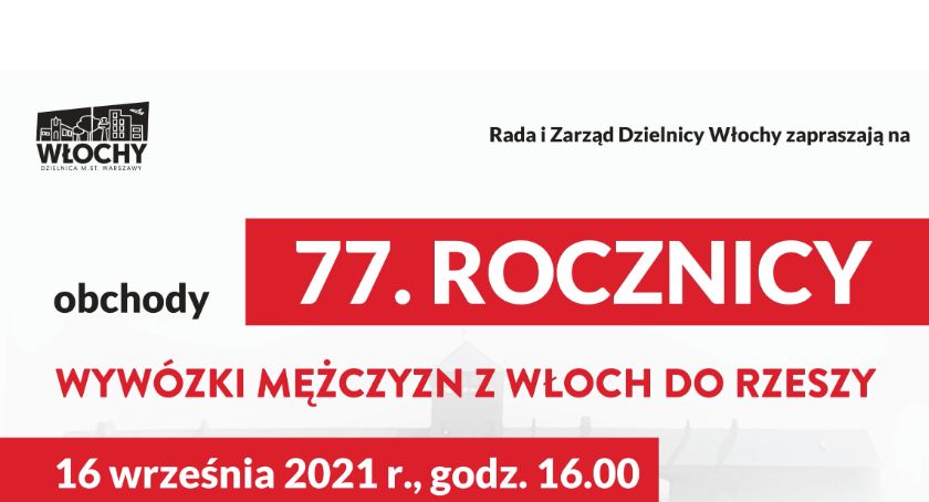77 Rocznica Wywózki Mężczyzn z Włoch do Rzeszy