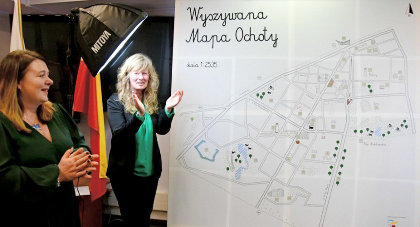 Wyszywana mapa Ochoty już gotowa
