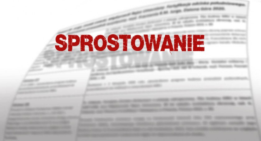 Sprostowanie do artykułu „ Hejt plus we Włochach.” 