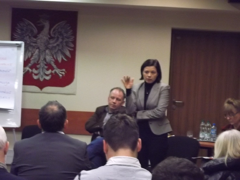 Spotkanie w urzędzie w sprawie budżetu. 