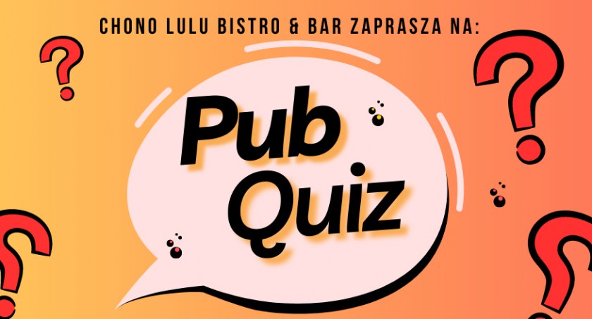 Zapraszamy do Pub Quizu