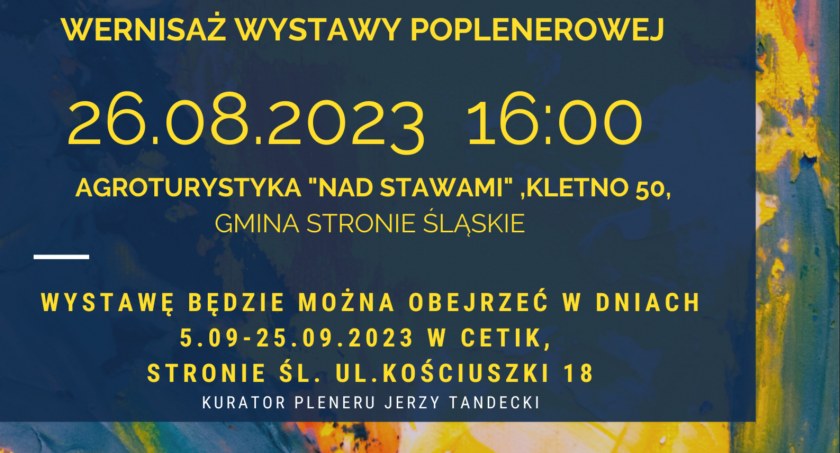 XII Międzynarodowy Plener Malarski – wernisaż 26 sierpnia br.