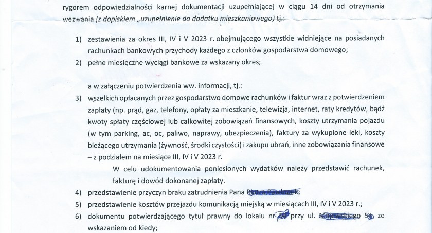 Za szczodrość serdecznie dziękuję 