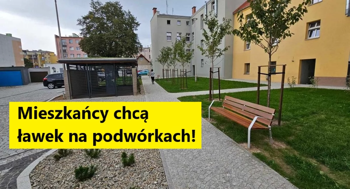 Ławki na podwórkach? Mieszkańcy są zdecydowanie za!