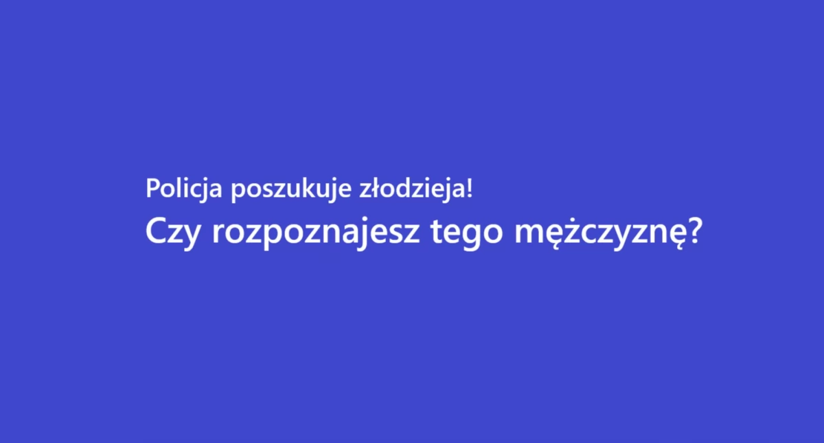Policja poszukuje złodzieja!