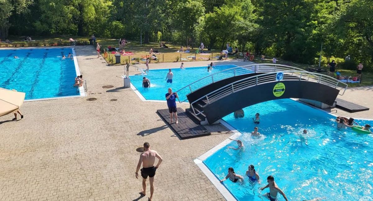 Basen w Parku Szczęśliwickim