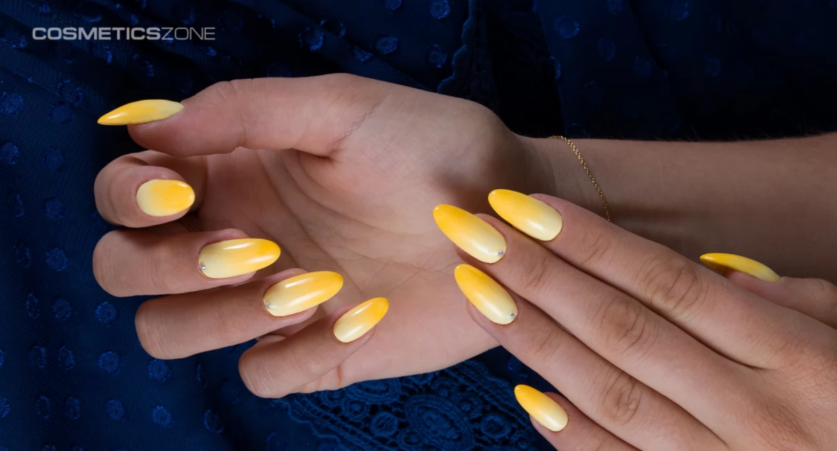 3 pomysły na manicure butter yellow z Cosmetics Zone