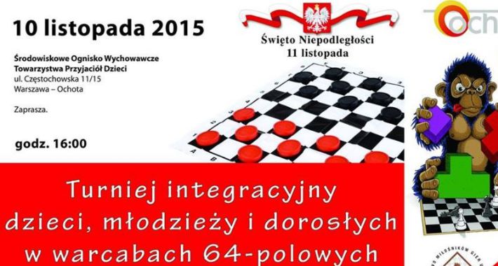 Dzień Niepodległości uczcij grą w warcaby lub szachy 